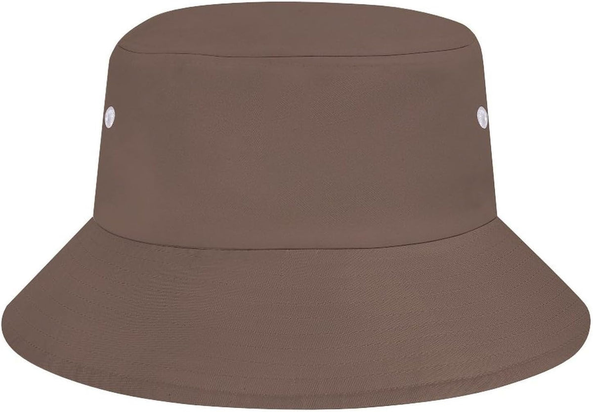 Solid Color Bucket Hat for Men Adults Unisex Sun Protection Fisherman Cap Lightweight Safari Hat for Travel Outdoor