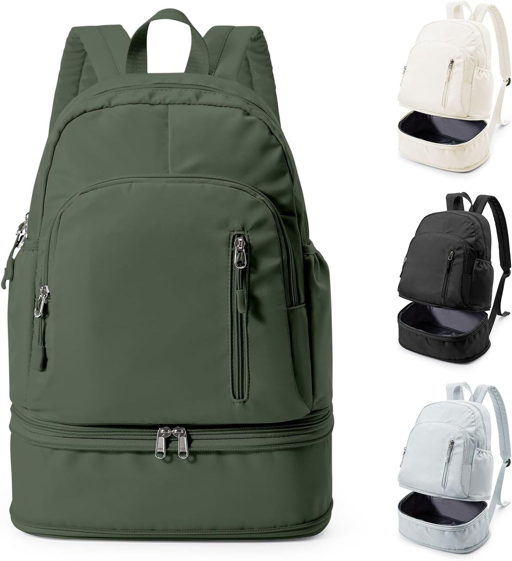 Gym Backpack for Women, Dance Volleyball Backpacks With Shoe Compartment