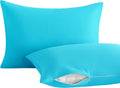 NTBAY Toddler Pillows with Pillowcases Set, 4 Piece 13 x 18, Blue