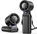 Portable Handheld Turbo Fan, 1-199 Speed Adjustable, Dark Black
