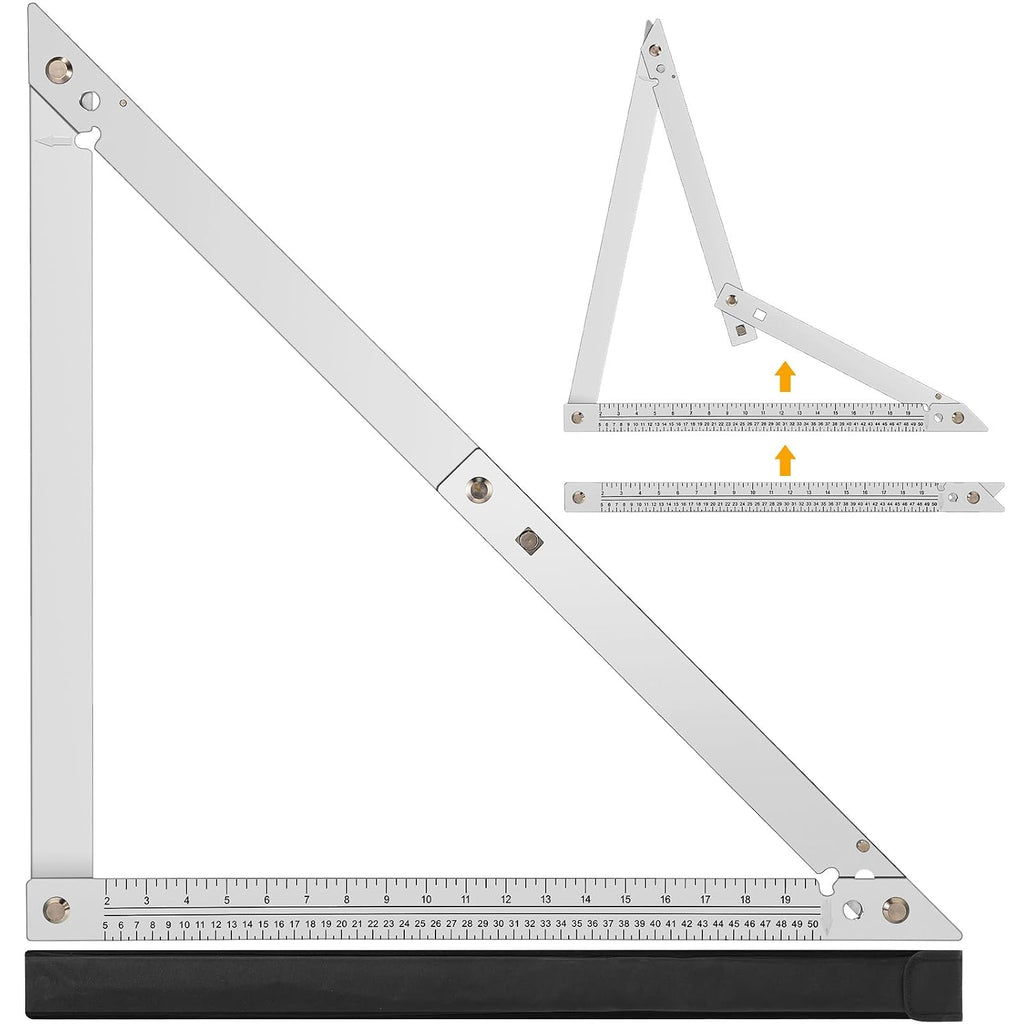 Relaxweex 48 Inch Folding Triangle Ruler Aluminum Framing Square