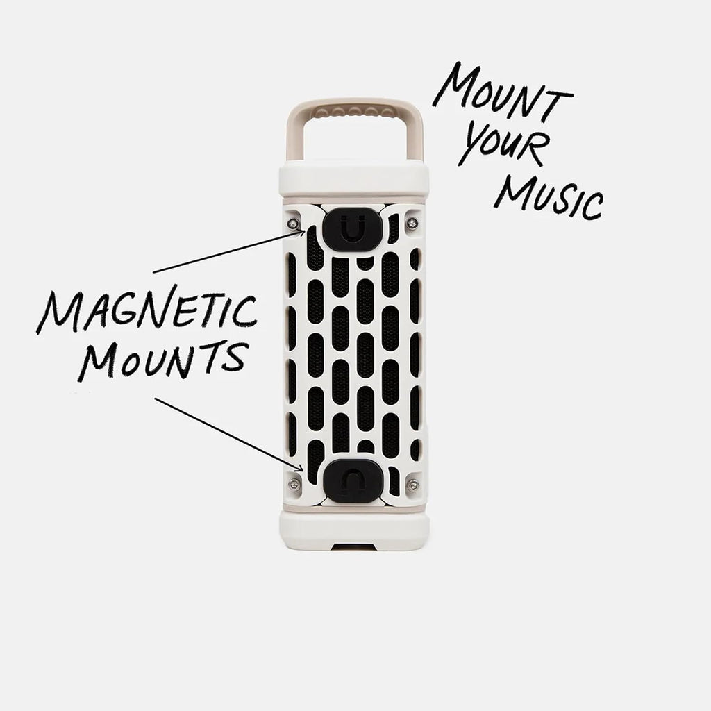 Turtlebox Ranger, Ultra-Portable Bluetooth Speaker, Waterproof, Ivory