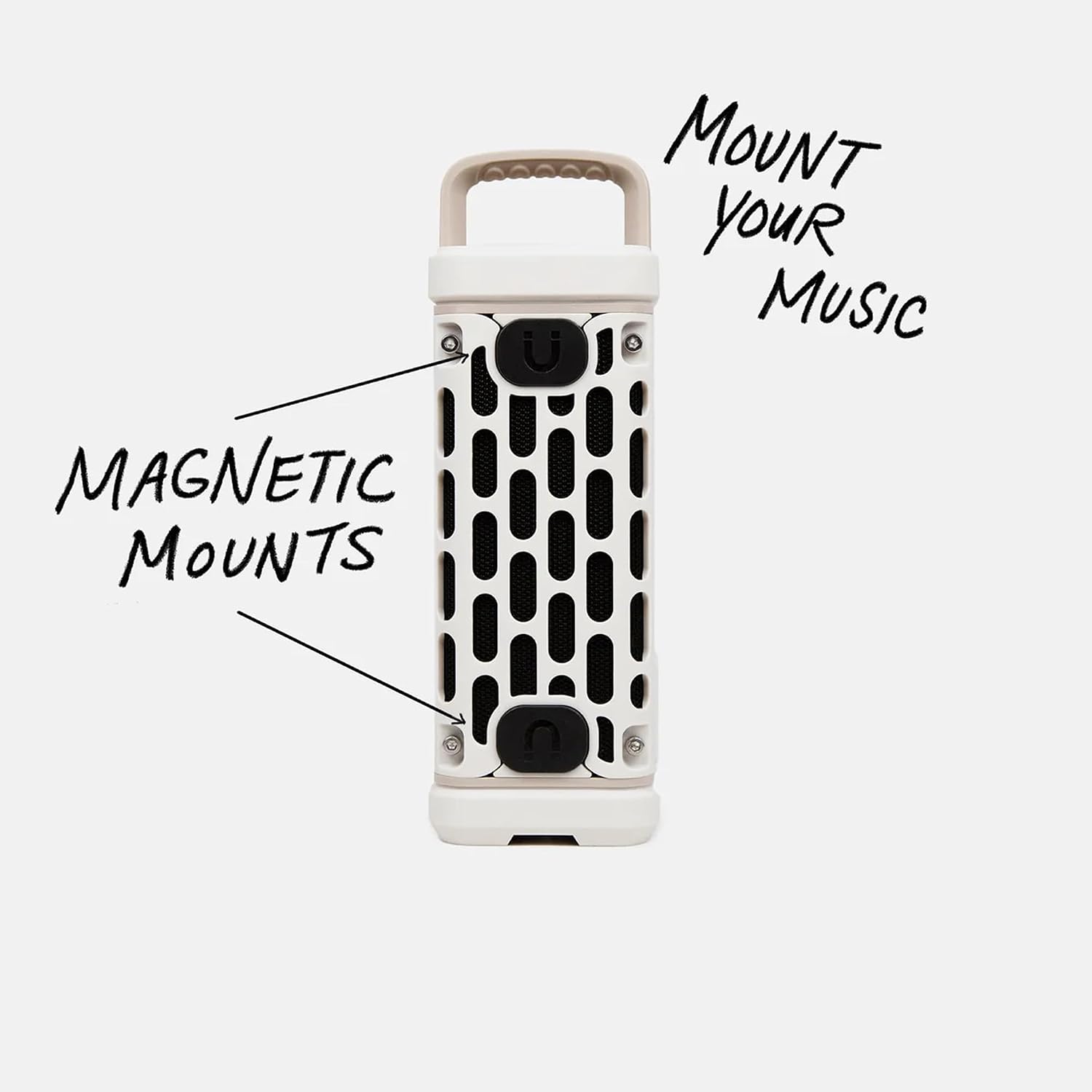 Turtlebox Ranger, Ultra-Portable Bluetooth Speaker, Waterproof, Ivory
