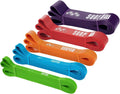 SUNPOW Pull Up Assistance Bands, Set of 5 Heavy Duty Resistance Bands for Men & Women, Natural Latex Exercise Bands for Pull-Up Progression, Home Workout, Strength Training, Mobility & Stretching