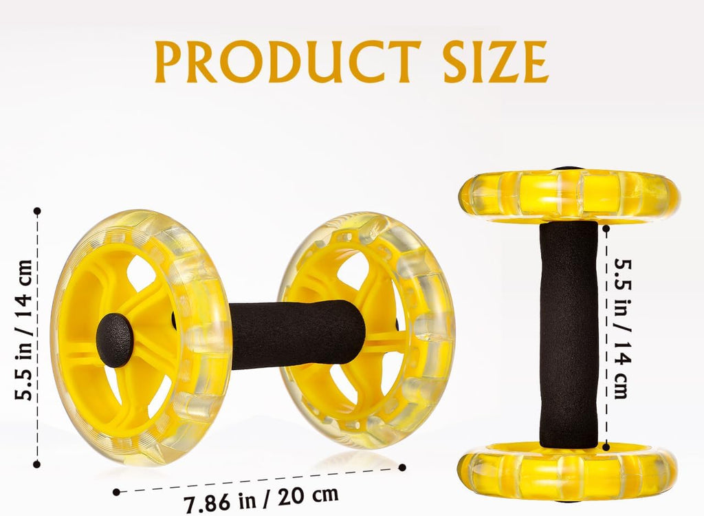 Toddmomy Ab Roller Wheel: Ab Wheel for Core Training, Exercise Abdominal Roller Hand Weights Dumbbell Fitness Exercise Device Home Gym Gear for Men/Women