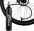 High-Pressure Tubeless Bike Tire Inflator Air Tank - 200 PSI Aluminum Alloy Bicycle Tyre Booster for MTB & Road Bike -Clik,Presta,Schrader valves Compatible