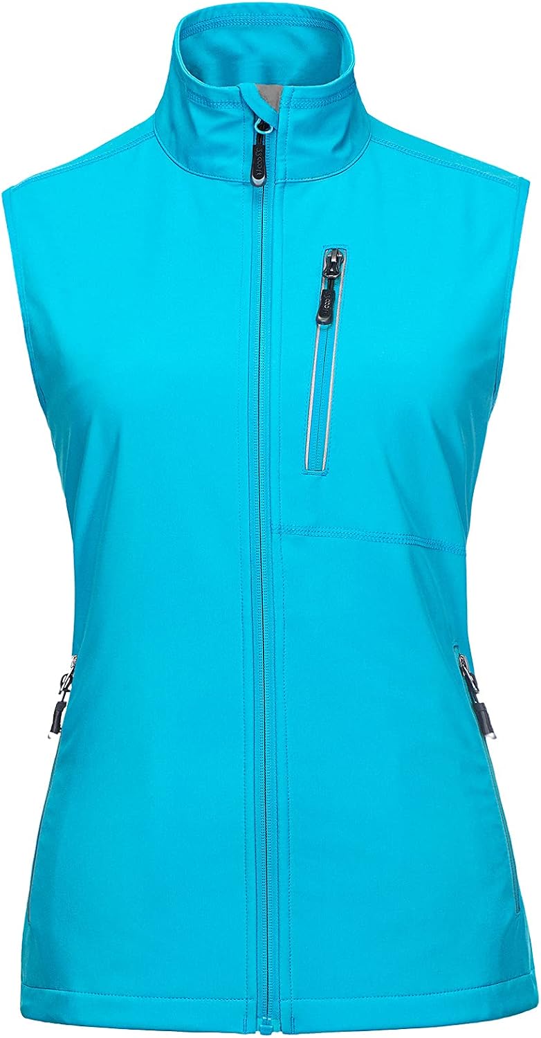 33,000ft Women's Lightweight Running Vest with 6 Pockets for Travel Golf