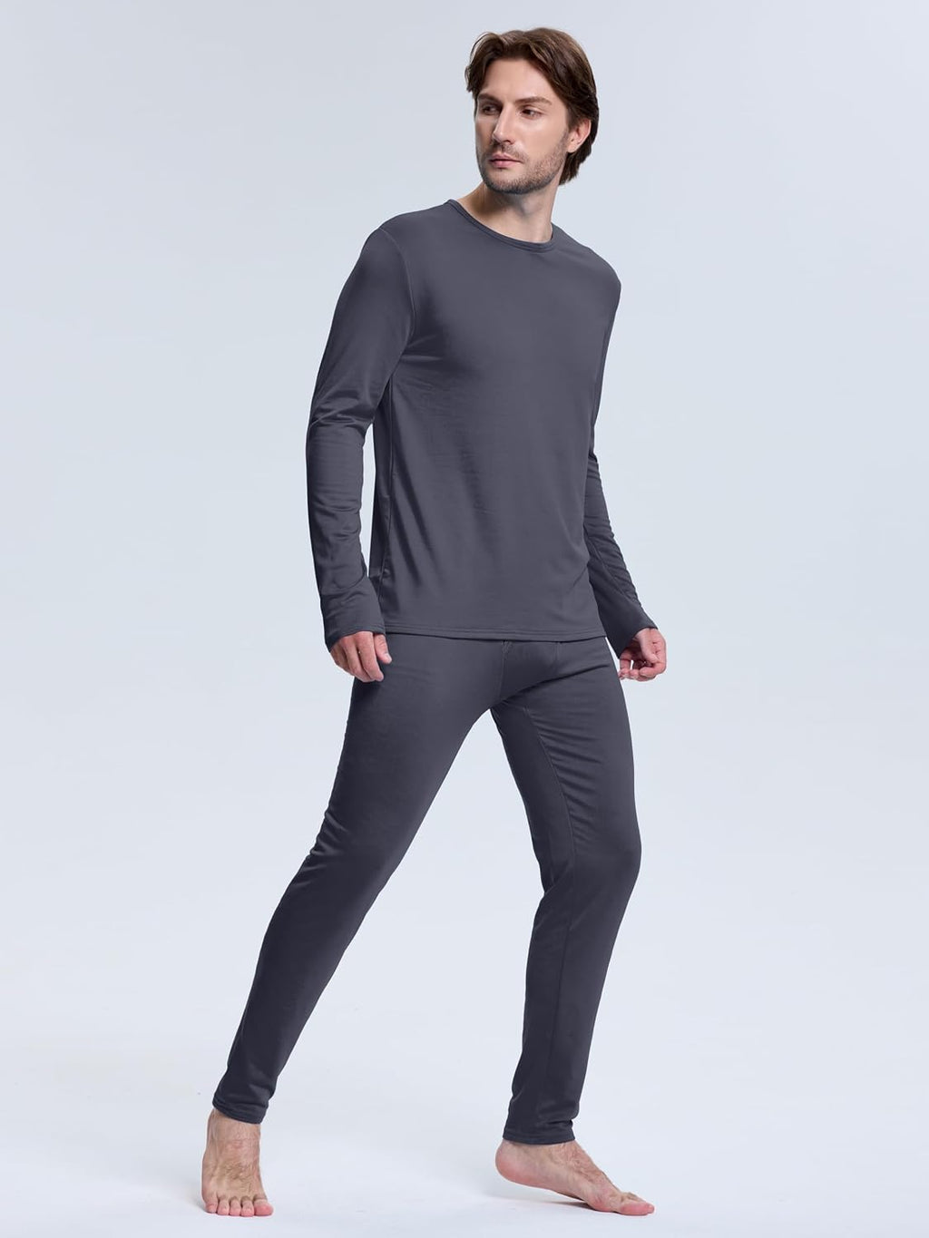 Thermal Underwear for Men Fleece Lined Long Johns for Mens Winter