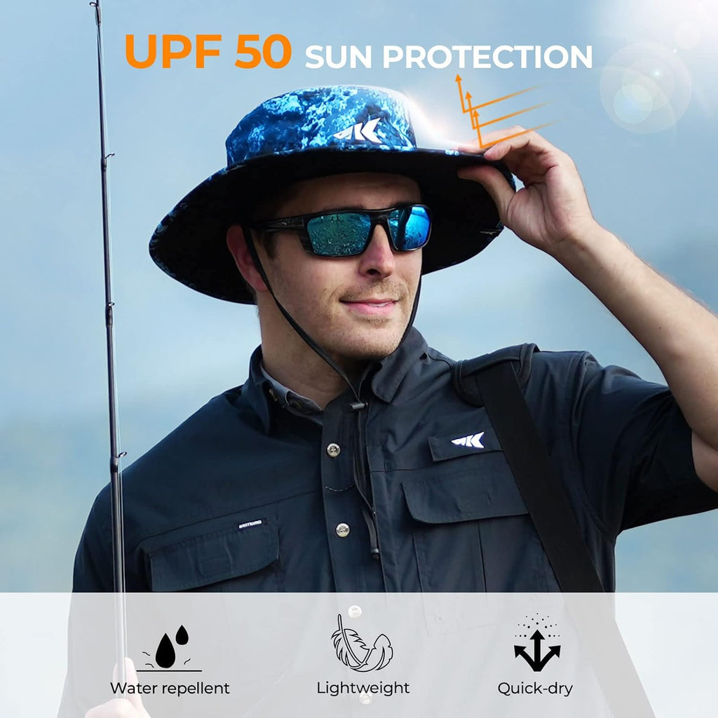 KastKing Sol Armis UPF 50 Boonie Hat for Sun Protection,Men Women