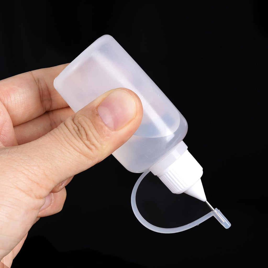 Bantoye 20 Pcs Needle Tip Glue Bottle Applicator, 30 ml