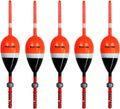 THKFISH Balsa Wood Spring Bobbers with Oval Slip Bobbers, Fishing Floats