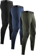 BUYJYA 3 or 5 Pack Men's Compression Pants Base Layer Tights Leggings