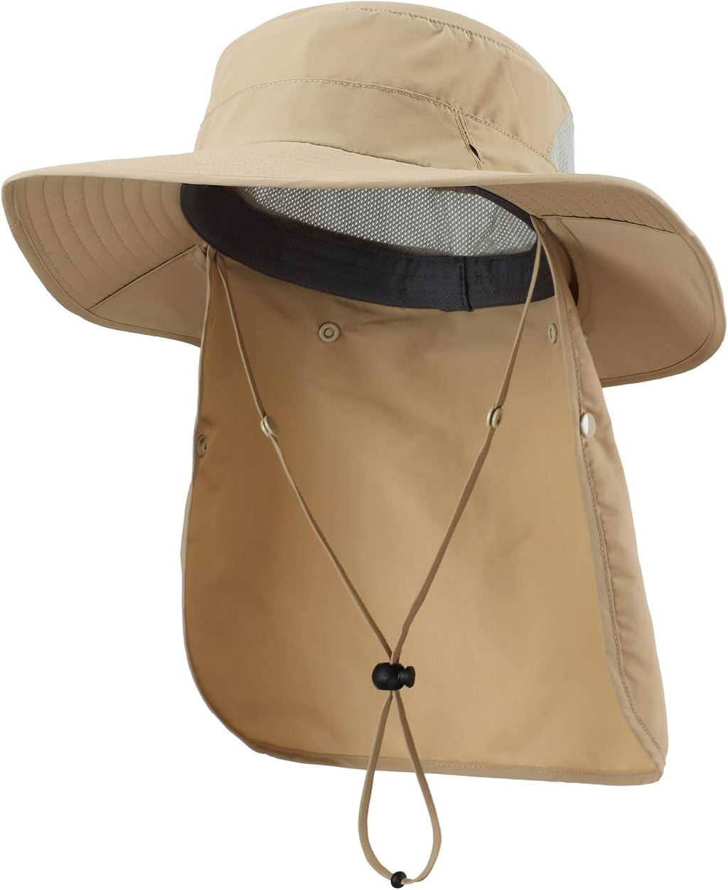 Home Prefer UPF 50+ Wide Brim Sun Hats with Neck Flap Sun Protection Hat for Men Women Gardening Fishing Summer Bucket Hat