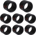 8 Pcs Black Silicone Fishing Rod Holder Tube Cap Kit Fit for Fishing Rod Pole Rest Rack Insert Protectors Fishing Cart Accessories