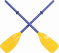 Small Kayak Paddles, Plastic Canoe Paddle for Children, yellow