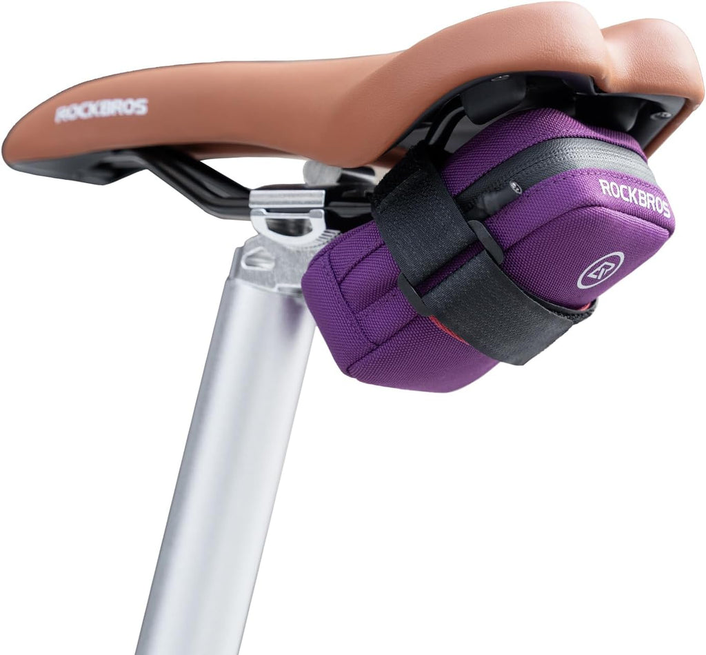ROCKBROS Bike Saddle Bag, 0.35L Compact Under Seat Bag for Road Bikes