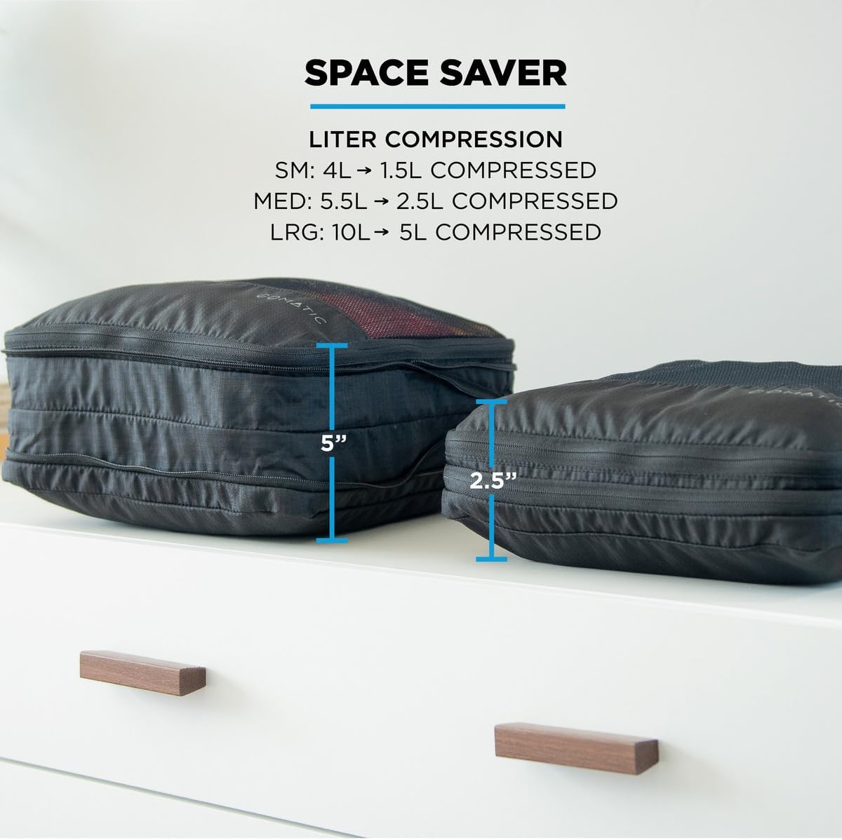 NOMATIC Packing Cubes - Compression Packing Cubes For Travel - Small