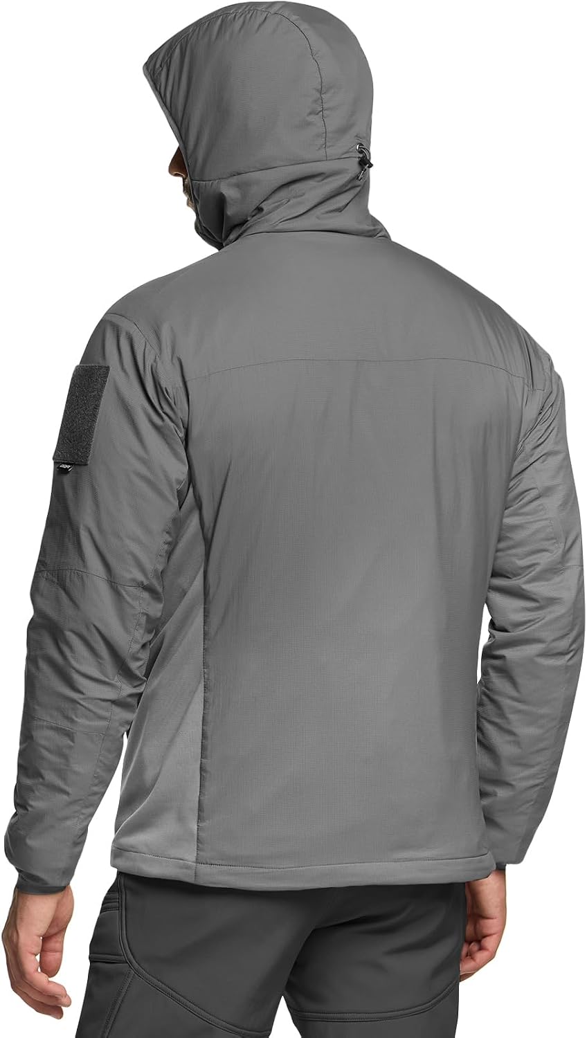 CQR Men's Lightweight Warm Insulated Jacket, Windproof Water Resistant Winter Active Coat for Hiking Work Outdoor Tactical