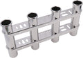 Fishing Rod Holder for Boat, Vertical Wall Mounted Fishing Rod Rack, Stainless Steel Rod Holder for Marine Boat,Fishing Boat, Truck (4 Tubes Upgrade)