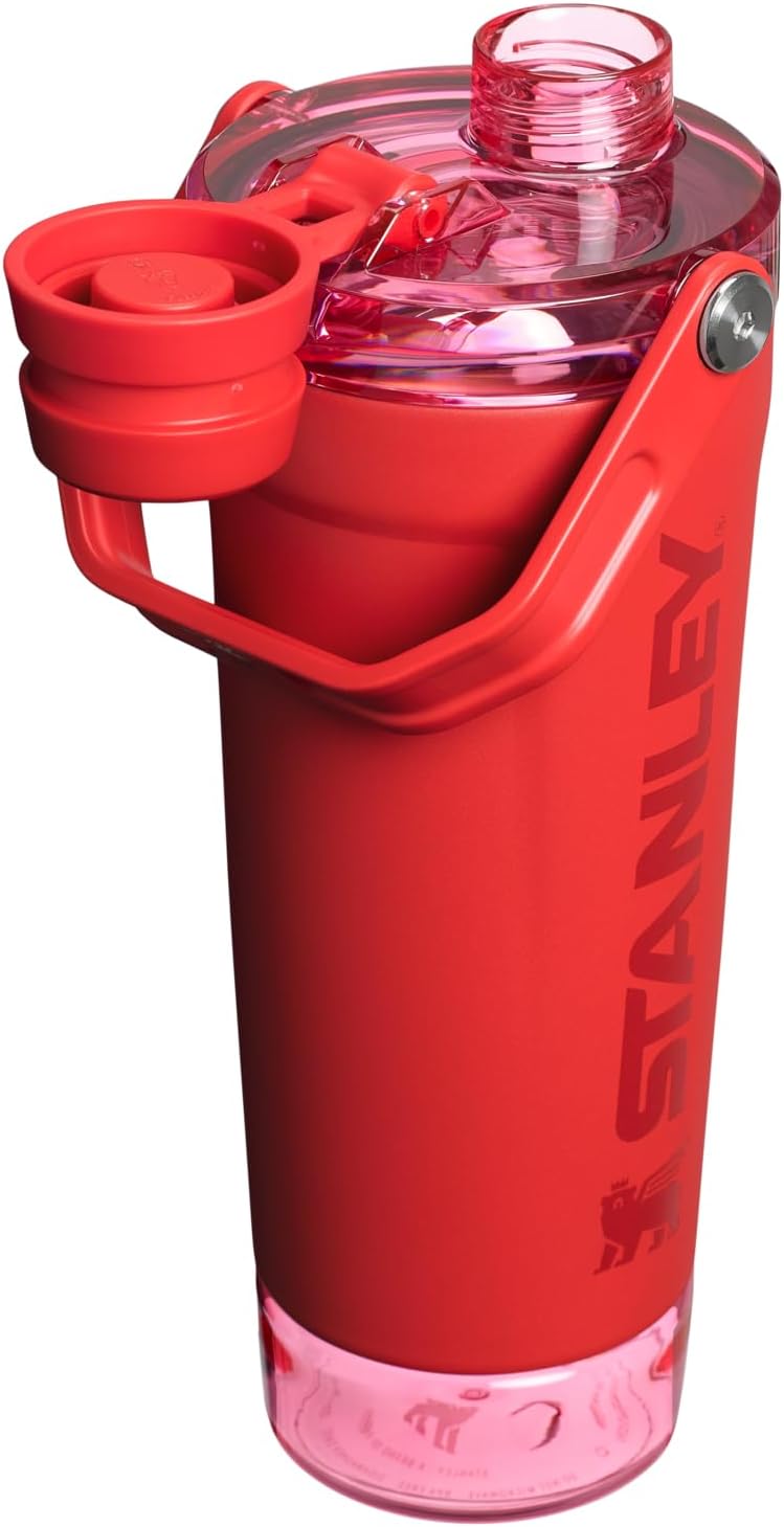 STANLEY Vitalize Shaker Bottle, 20 oz, Chili Red
