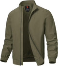 TBMPOY Men's Lightweight Jackets Casual Windbreaker Stylish Light Fall Spring Golf Work Dress Business