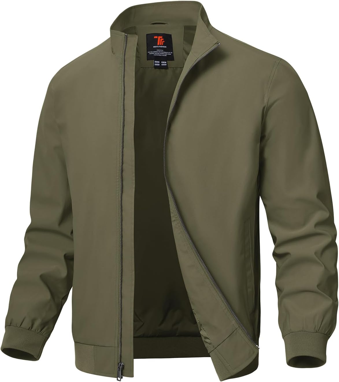 TBMPOY Men's Lightweight Jackets Casual Windbreaker Stylish Light Fall Spring Golf Work Dress Business