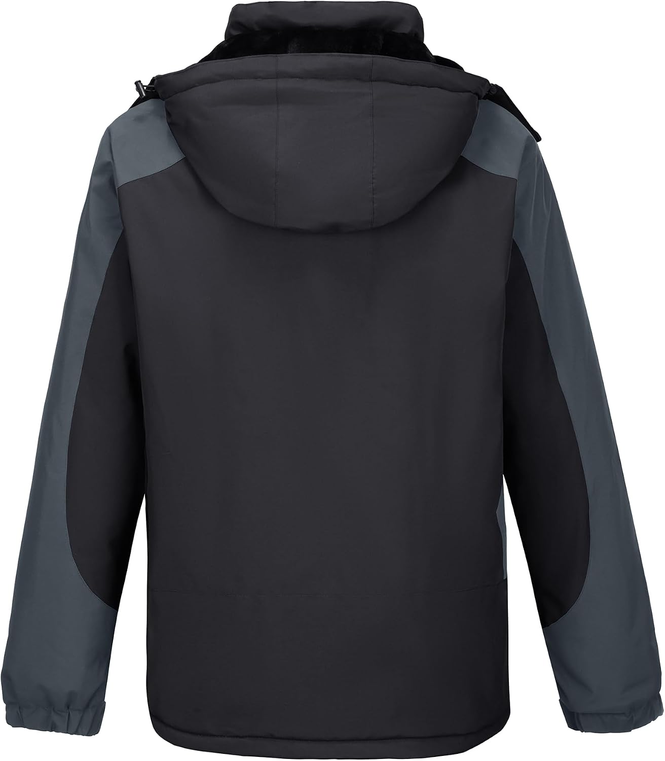 CAMELSPORTS Mens Winter Jacket Waterproof Warm Snow Ski Jackets Faux Fur Fleece Rain Coats with Removable Hood