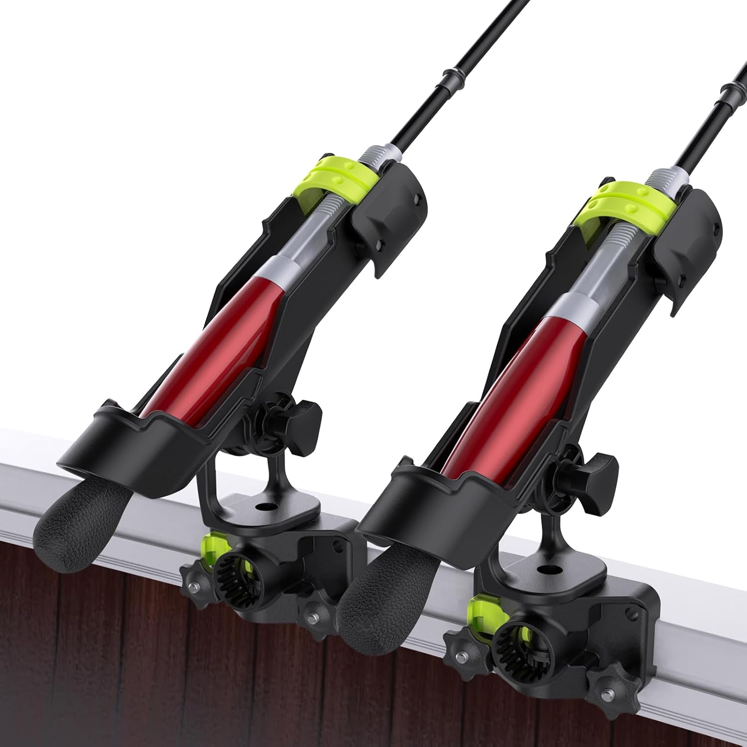 Combo Mount Fishing Rod Holders - 360 Degree Adjustable Boat Rod Rack