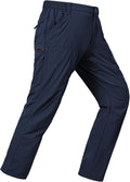 SPOSULEI Mens Lightweight Cargo Hiking Outdoor Quick Dry Work Tactical Pants 6 Pockets Water Resistant Fishing Travel Pants
