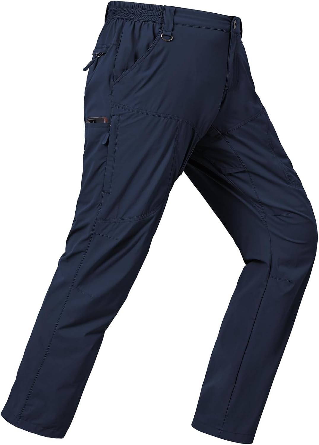 SPOSULEI Mens Lightweight Cargo Hiking Outdoor Quick Dry Work Tactical Pants 6 Pockets Water Resistant Fishing Travel Pants