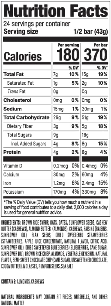 PROBAR MEAL Bar – Plant Based Meal Replacement Bar with Whole Food Ingredients, Oats, Nuts & Seeds, Vegan, Gluten Free, Non-GMO Nutrition Bar for Breakfast, Travel & On-the-Go Energy (Wholeberry Blast, 12 Count)