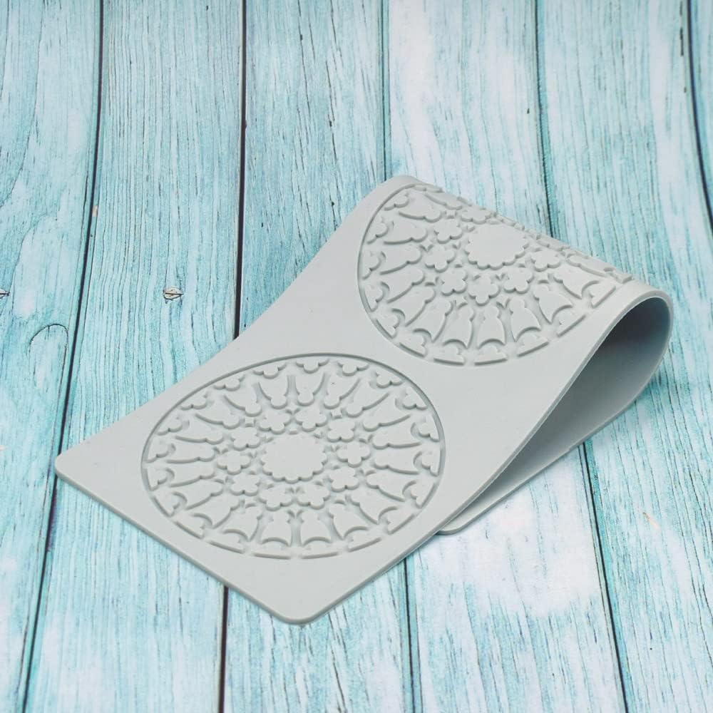 Hollow Leaf Silicone Molds Lover Heart Chocolate Molds Geometry 3D Silicone Mould Chocolate Candy Leaf Mold Sugar Craft Cake Decoration Cupcake Top (L_Flower_14.4 * 5 * 0.12inch)