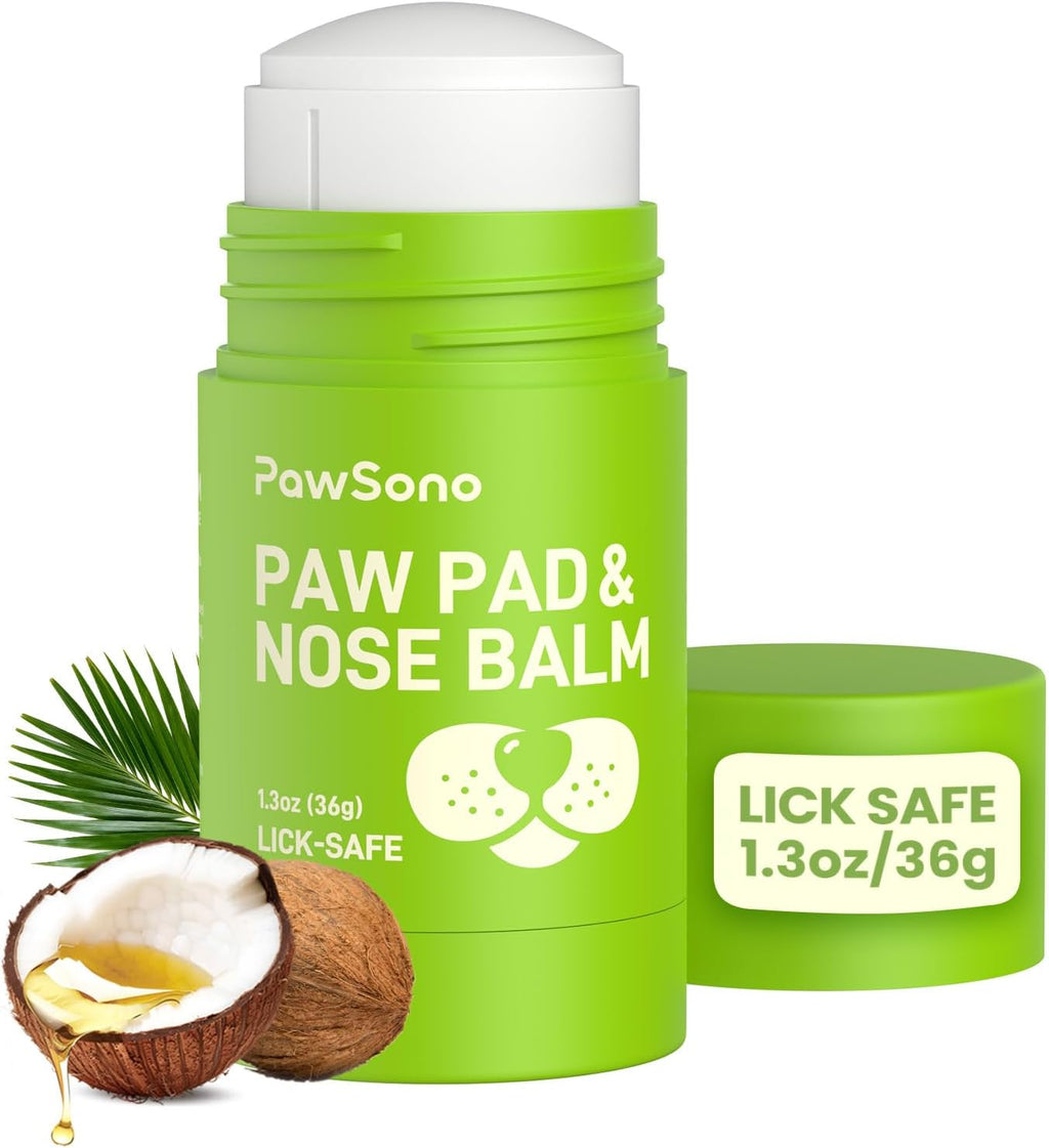 PawSono Lick-Safe Dog Paw & Nose Balm with Coconut Oil, All-Natural