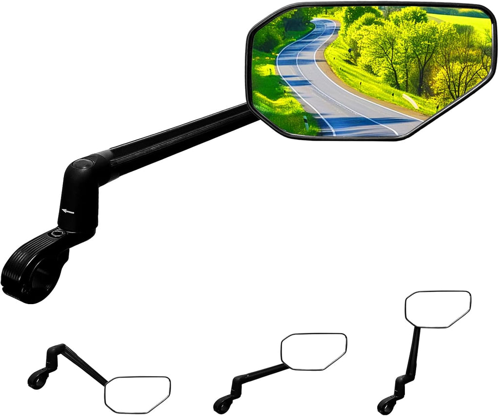 Foldable Bike Mirror Handlebar 360° Bar End Right