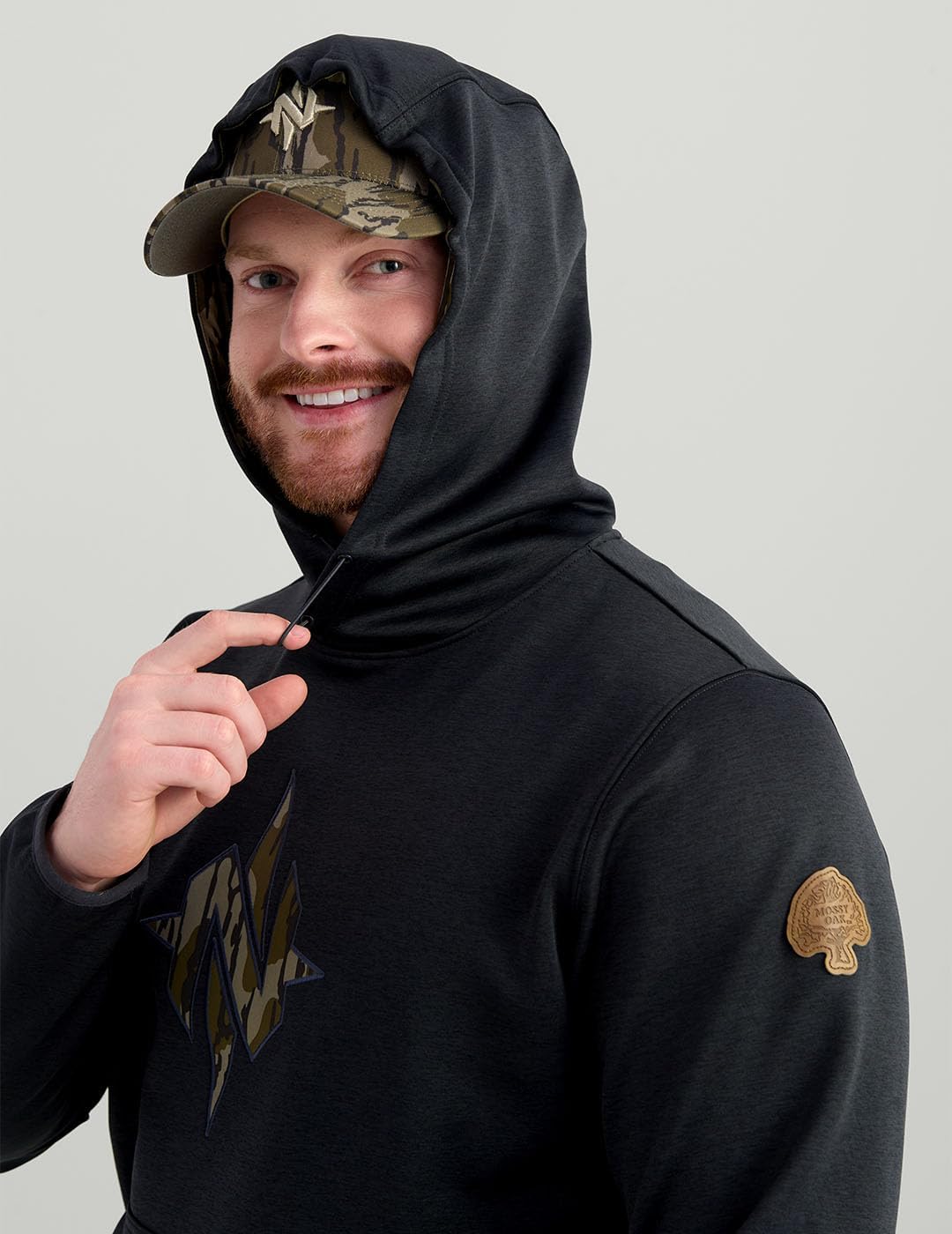 Nomad Men's North Star Hoodie, Comfortable Midweight Hunting Hoodie With Camo Logo for Everyday and Outdoor Lifestyle