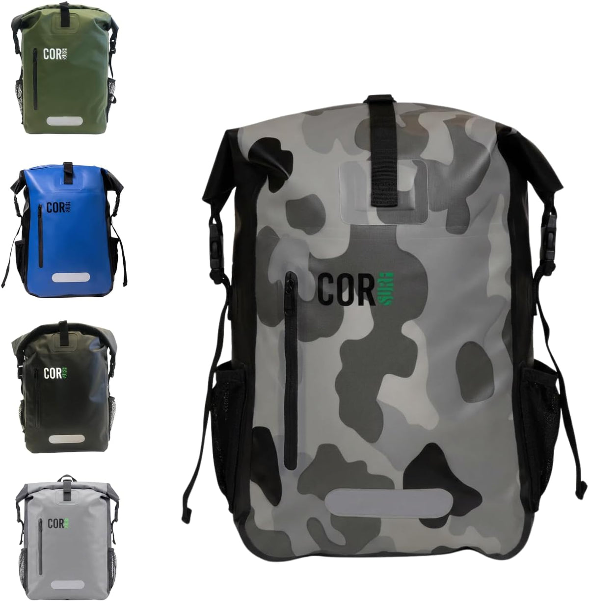 COR Surf Waterproof Dry Bag Backpack with Padded Laptop Sleeve 25L & 40L Heavy Duty Roll-Top Pack
