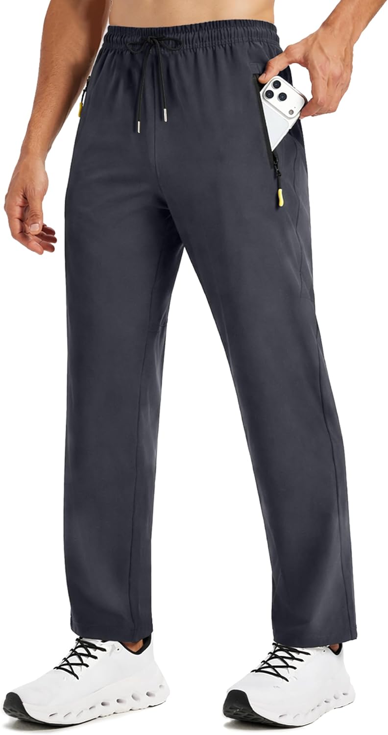 Men’s Lightweight Hiking Pants Quick Dry Workout Sweatpants