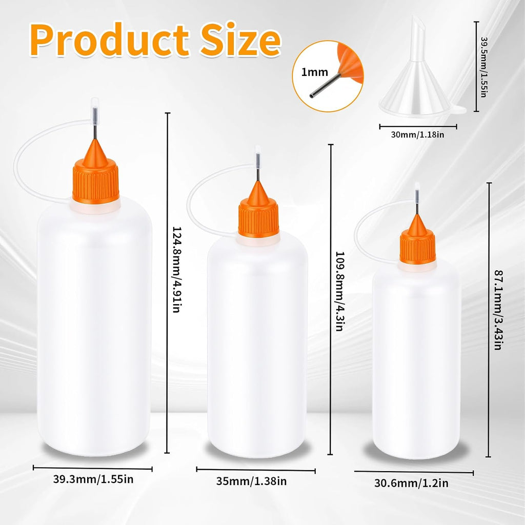 Goodma 30 Pcs Mixed Sized Precision Tip Applicator Bottles