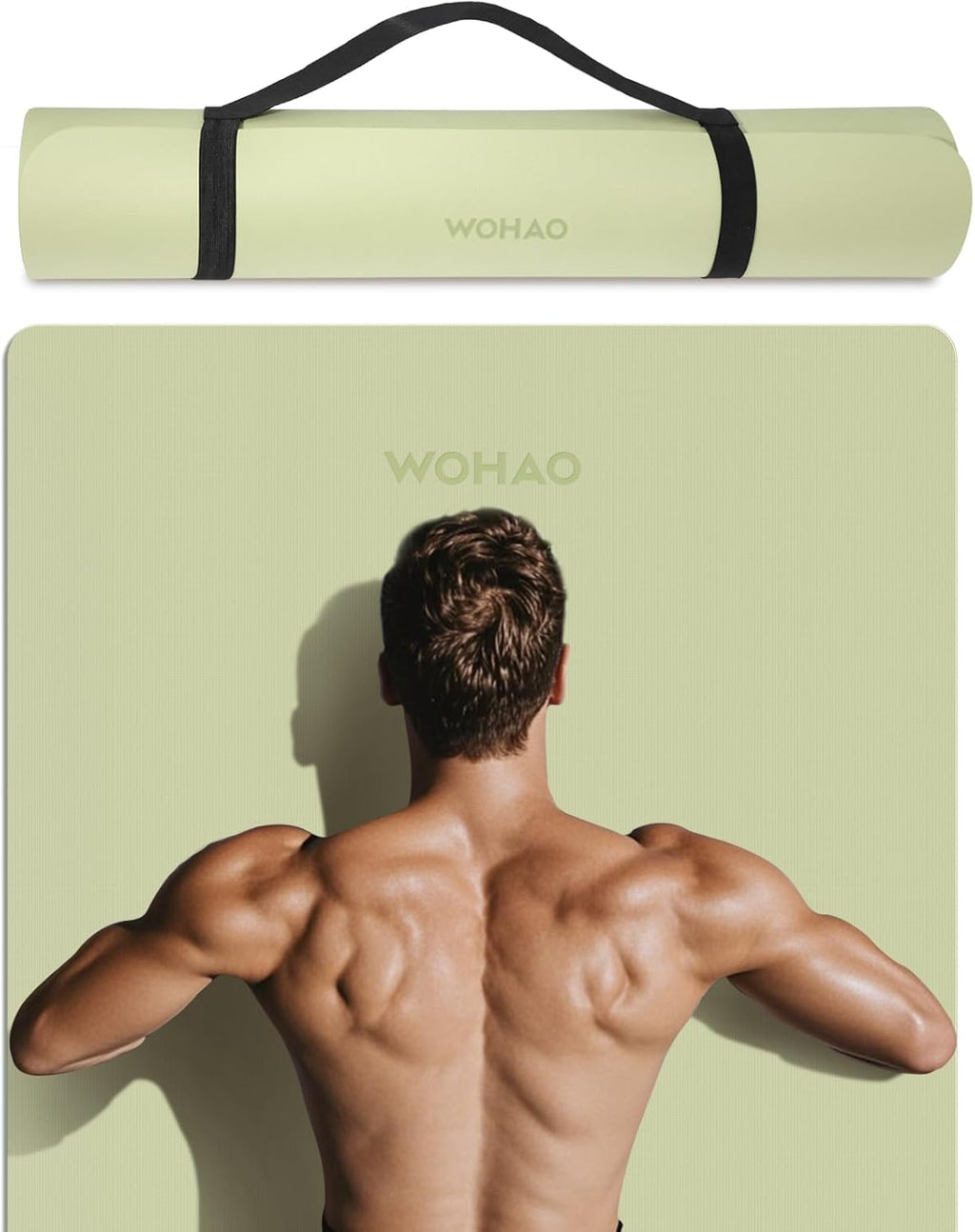 Extra Wide & Thick 8mm Yoga Mat, 72"x31.5"