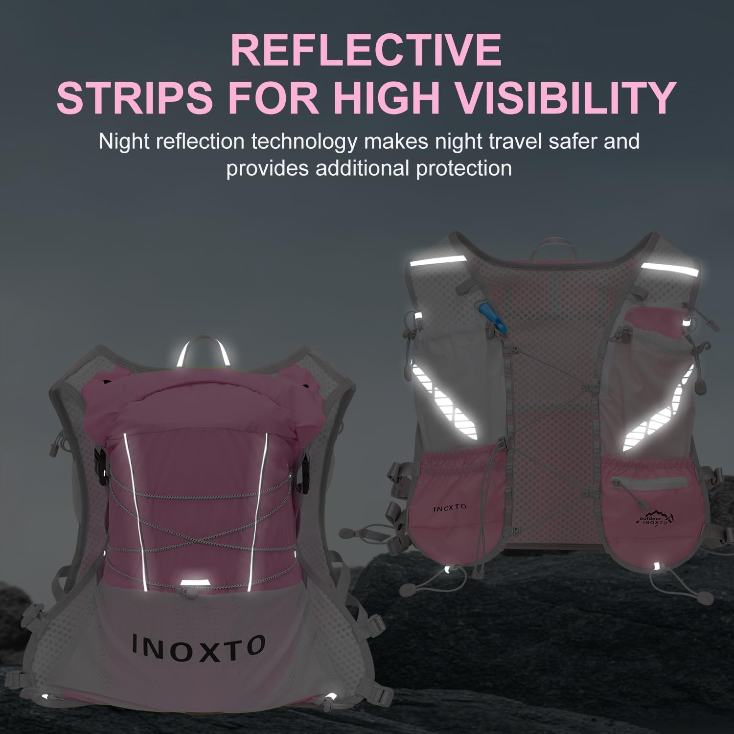 IX INOXTO Running Vest Hydration Backpack, Lightweight Running Backpack