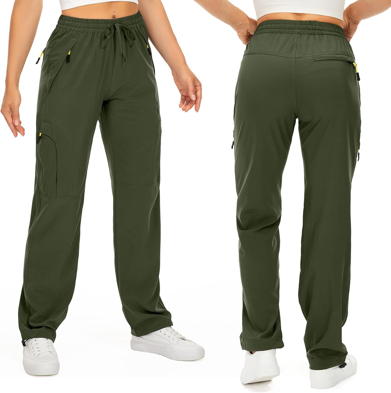 Toomett Women‘s Hiking Cargo Pants UPF 50 Quick Dry with Zipper Pockets