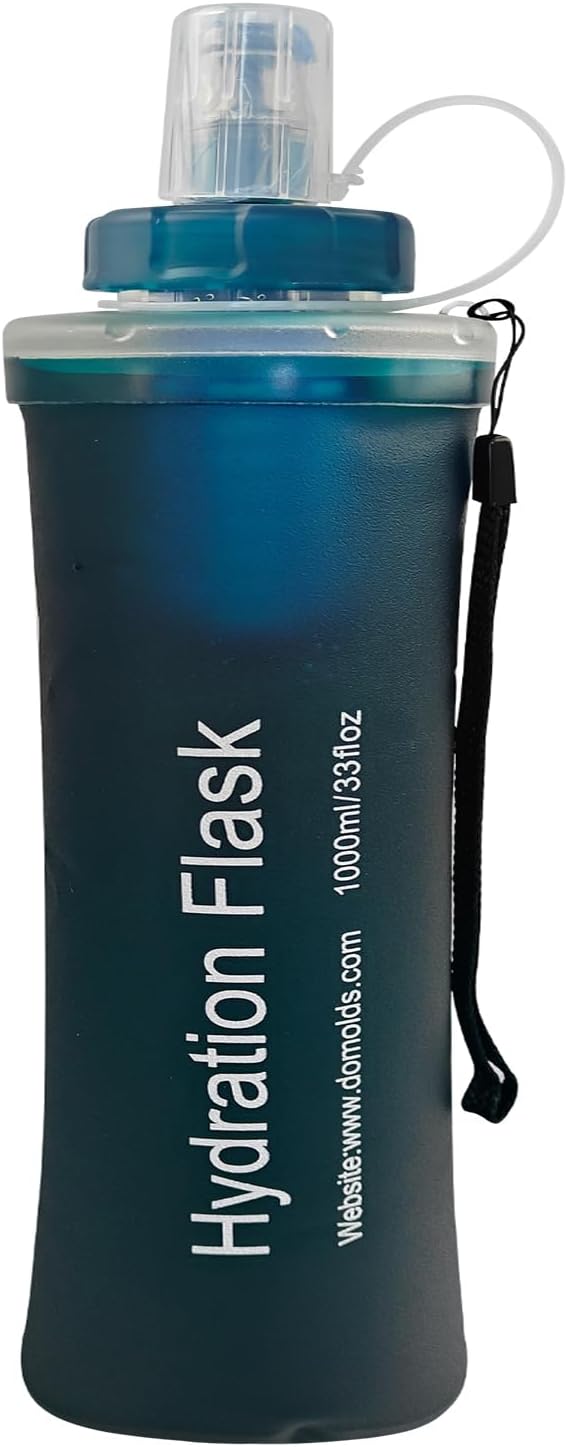 Collapsible Water Bottle with Filter for Travel Hiking Camping 1L