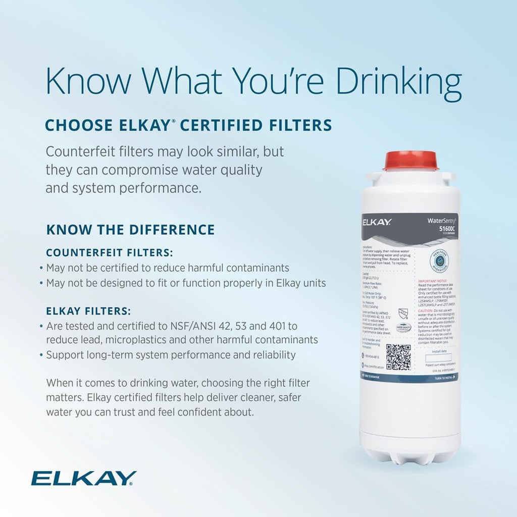 Elkay Genuine WaterSentry 51600C High Capacity Replacement Filter