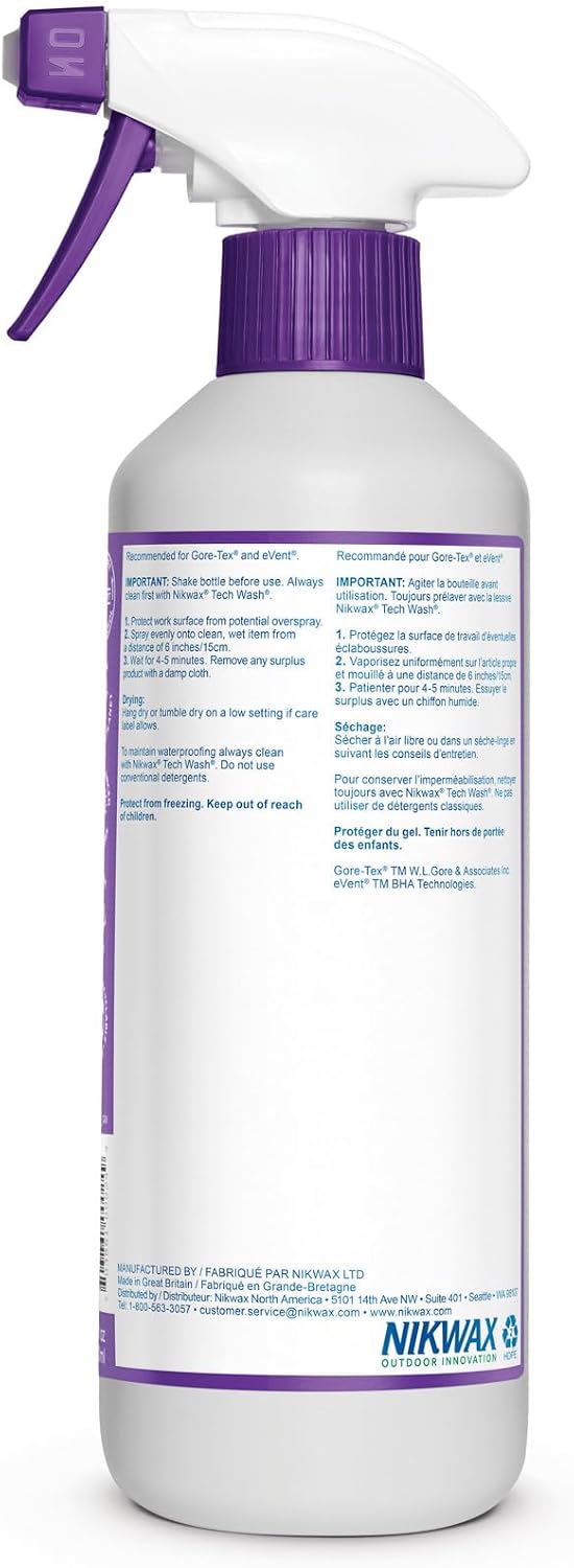 Nikwax TX.Direct Spray-On Waterproofing, 300ml, High Performance Waterproofing Renewal Treatment Restores DWR Water Repellency in Jackets, Outerwear, Rain, Ski and Snow Gear