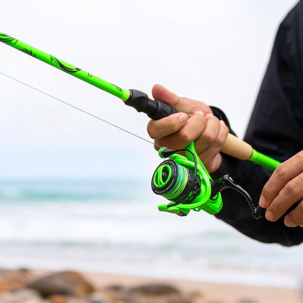 KastKing Zephyr Dual-Tip Baitcaster & Spinning Fishing Rod and Reel Combo