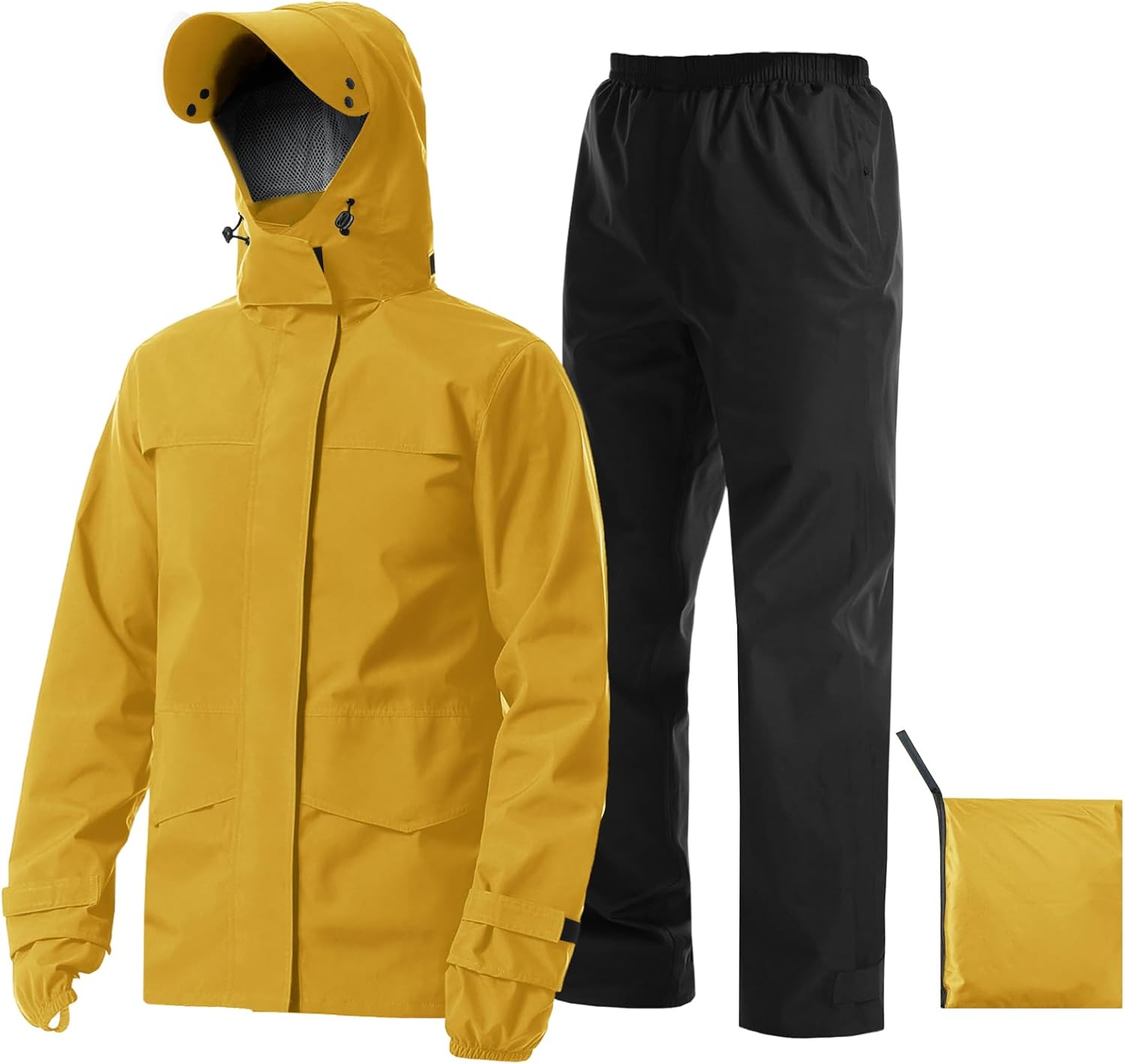 iCreek Rain Suit Waterproof Breathable Lightweight 2-Piece Rain Gear Unisex