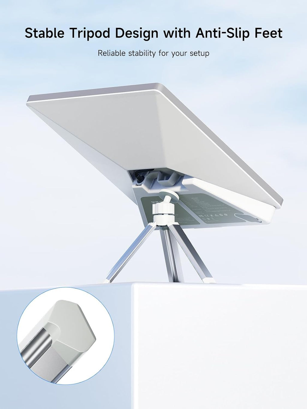 Tripod Stand with 1/4” Screw, 360° Adjustable Portable Tripod
