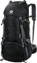 WoneNice 50L(45+5) Waterproof Hiking Backpack Outdoor Daypack w/Rain Cover
