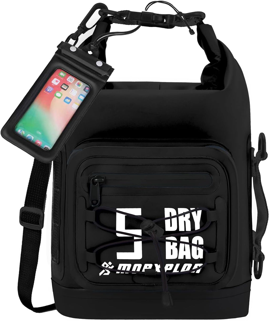 MORXPLOR Dry Bag Waterproof,5L/10L/20L/30L/40L/55L Roll Top Dry Bag Backpack with WaterProof Phone Case for Swim,Kayak