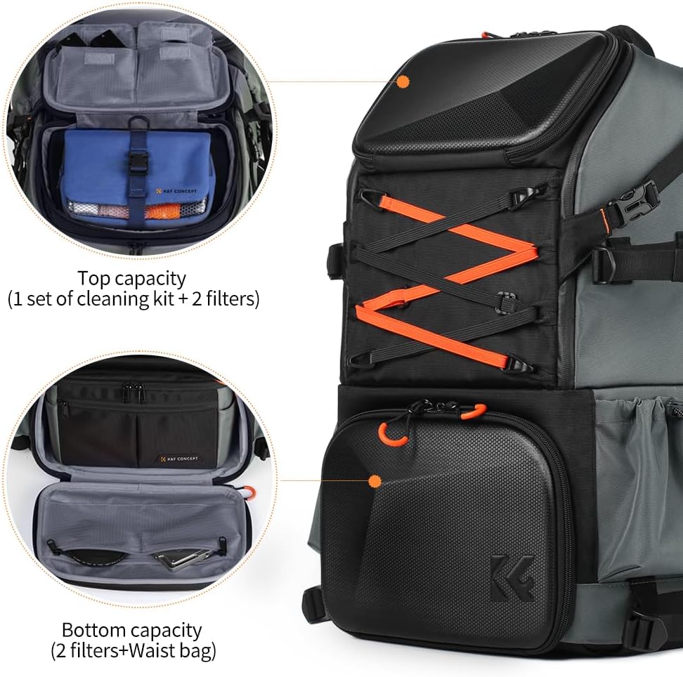 K&F CONCEPT Camera Bag 32L, 2 in 1 Camera Backpack